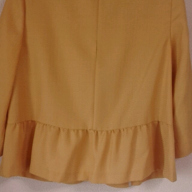 LINK IT ALL(リンクイットオール)の七分袖ジャケット黄色 レディースのジャケット/アウター(ノーカラージャケット)の商品写真