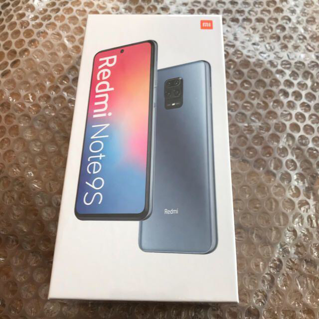 スマホ/家電/カメラXiaomi redmi note 9S 64G/4G　オーロラブルー