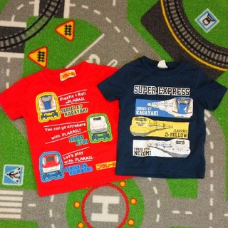 タカラトミー(Takara Tomy)の新幹線ティーシャツ2枚セット 95(Tシャツ/カットソー)