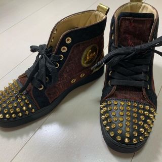 ルブタン(Christian Louboutin) スニーカー(レディース)(ゴールド