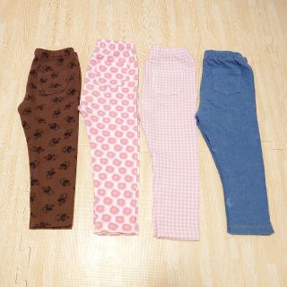 ユニクロ(UNIQLO)のUNIQLO♡レギンス♡90 ♡3枚+1枚(パンツ/スパッツ)