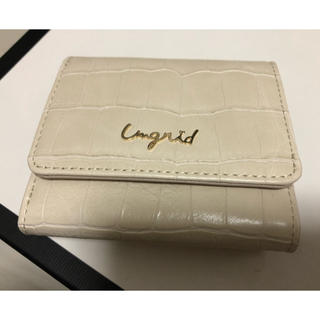 アングリッド(Ungrid)のあーちゃん様専用 Ungrid ﾐﾆウォレット♡新品  ｵﾌﾎﾜｲﾄ(財布)