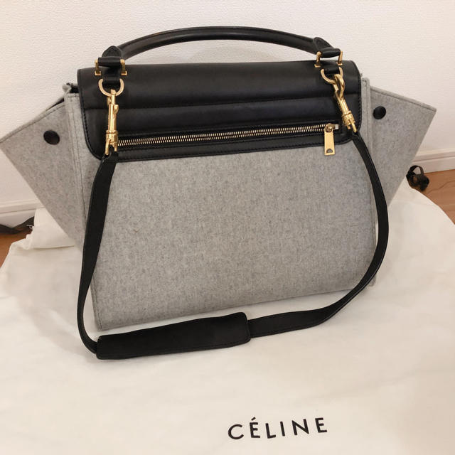 CELINE トラペーズバイカラー ショルダーバッグ 1