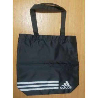 アディダス(adidas)の新品　アディダス　黒シルバー　トートバッグ　エコバッグ(トートバッグ)