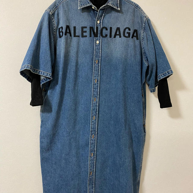 Balenciaga(バレンシアガ)のBALENCIAGAシャツワンピ レディースのワンピース(ミニワンピース)の商品写真