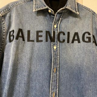 バレンシアガ(Balenciaga)のBALENCIAGAシャツワンピ(ミニワンピース)