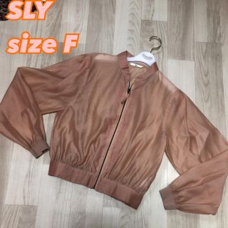 スライ(SLY)の⑦⑧⑤ スライ SLY シアーブルゾン シースルー F ピンクベージュ /(ブルゾン)