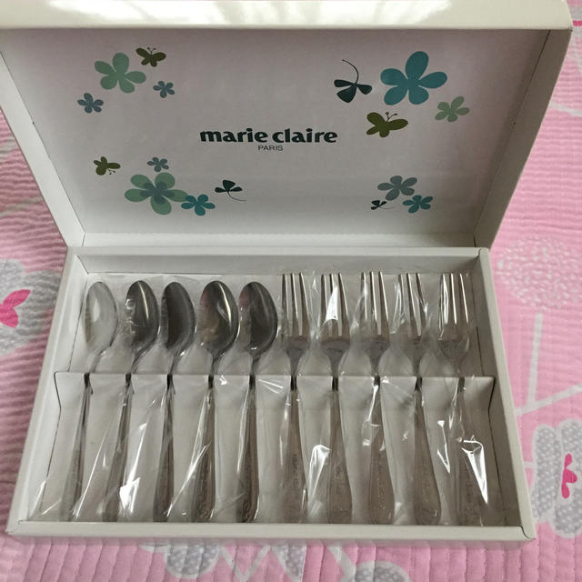 Marie Claire(マリクレール)のまどか様専用 マリクレール スプーン&フォーク インテリア/住まい/日用品のキッチン/食器(食器)の商品写真