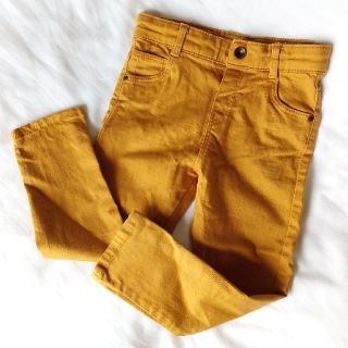 ジャカディ(Jacadi)の85～90cm★未使用美品★イエローストレッチパンツ♪フランスブランド★春秋(パンツ/スパッツ)