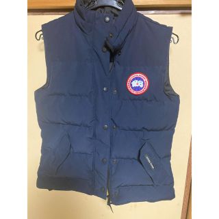 カナダグース(CANADA GOOSE)のカナダグース  ダウンベスト　濃紺　s(ダウンベスト)