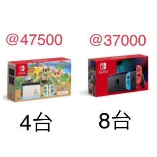 ニンテンドースイッチ　ネオン　どうぶつの森セット同梱版(家庭用ゲーム機本体)