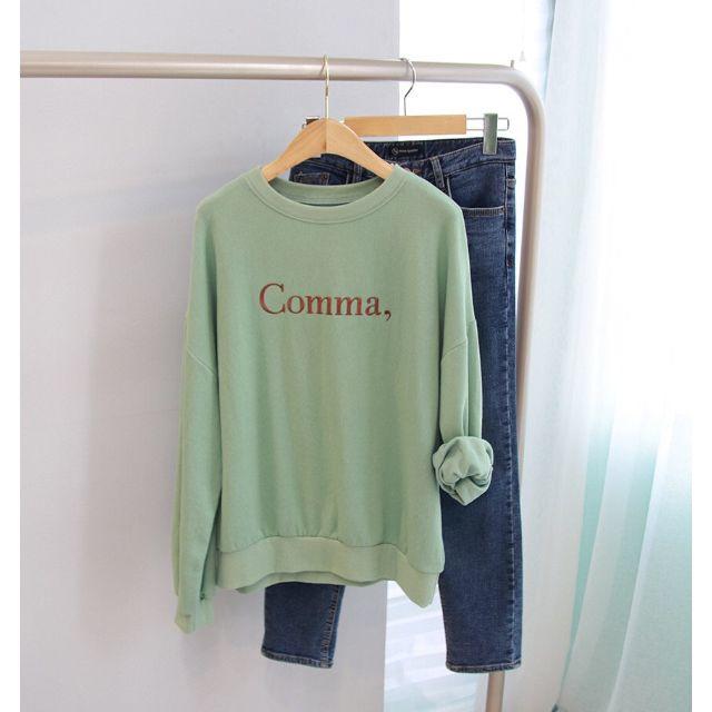 ◆ 新品/即日発送 ◆ Comma, レタリング スウェット レディースのトップス(トレーナー/スウェット)の商品写真