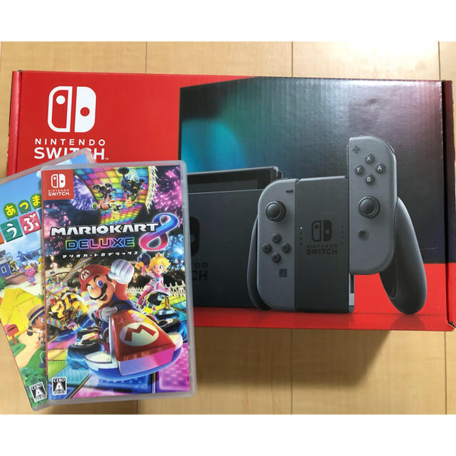 あつまれどうぶつの森任天堂　Switch 本体　カセットセット