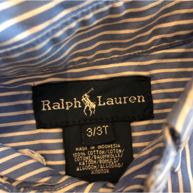 Ralph Lauren(ラルフローレン)のラルフローレン チェックシャツ　3T 90~100 七五三・結婚式 キッズ/ベビー/マタニティのキッズ服男の子用(90cm~)(ブラウス)の商品写真