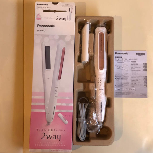 Panasonic(パナソニック)の【新品未使用】パナソニック ２ＷＡＹ ヘアアイロン スマホ/家電/カメラの美容/健康(ヘアアイロン)の商品写真