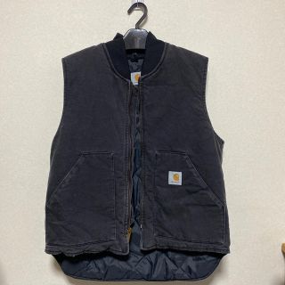 カーハート(carhartt)の(激レア】carhartt USA製 ベスト ブラック ダックジップ 90s(ベスト)