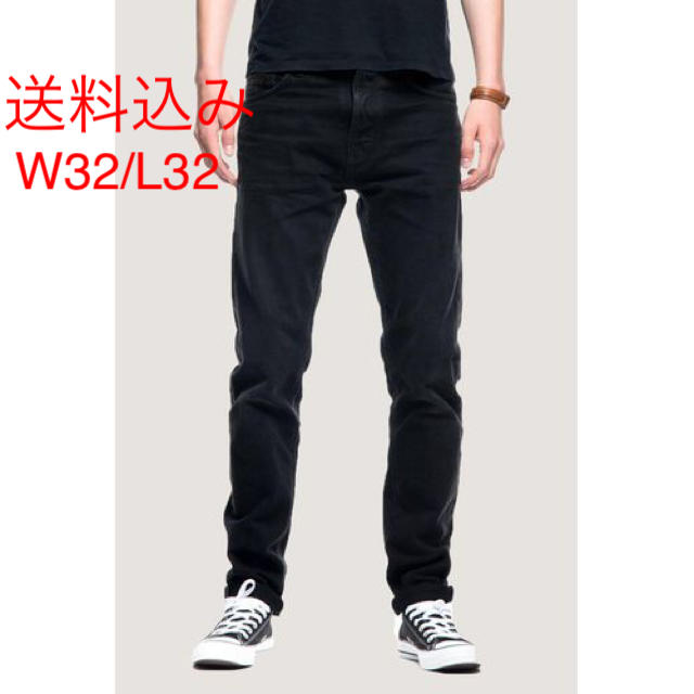 Nudie Jeans Black Denim W32 ブラック デニム