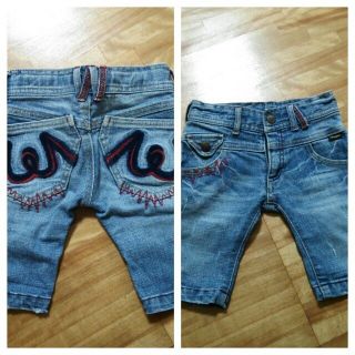 ラングラー(Wrangler)の刺繍デニム♪90(ハーフパンツ)