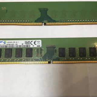 サムスン(SAMSUNG)のDDR4 メモリー 4GB x 2枚 288pin(PCパーツ)