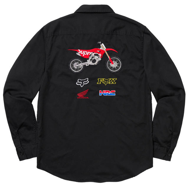 supreme Honda Fox racing Work shirt Lサイズ