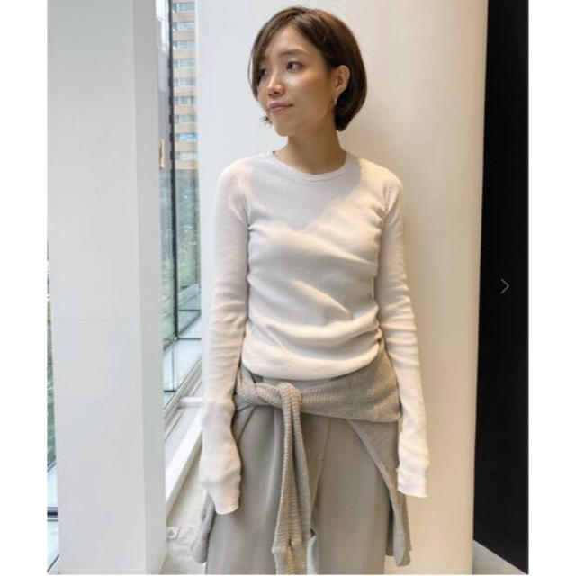 L'Appartement DEUXIEME CLASSE(アパルトモンドゥーズィエムクラス)のL’Appartement  RIB L/S TOP レディースのトップス(カットソー(長袖/七分))の商品写真