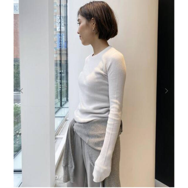 L'Appartement DEUXIEME CLASSE(アパルトモンドゥーズィエムクラス)のL’Appartement  RIB L/S TOP レディースのトップス(カットソー(長袖/七分))の商品写真