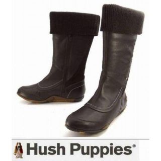 ハッシュパピー(Hush Puppies)の22.5㌢ 👢本革 ロングブーツ 2way 茶 503908DBR225(ブーツ)