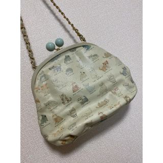 フランシュリッペ(franche lippee)の（本革）ねこ図鑑がま口バッグ(ショルダーバッグ)