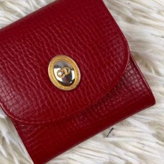 クリスチャンディオール(Christian Dior)のクリスチャンディオール  レザーコインケース　RED(財布)