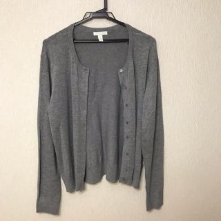 エイチアンドエム(H&M)のグレーカーディガン(カーディガン)