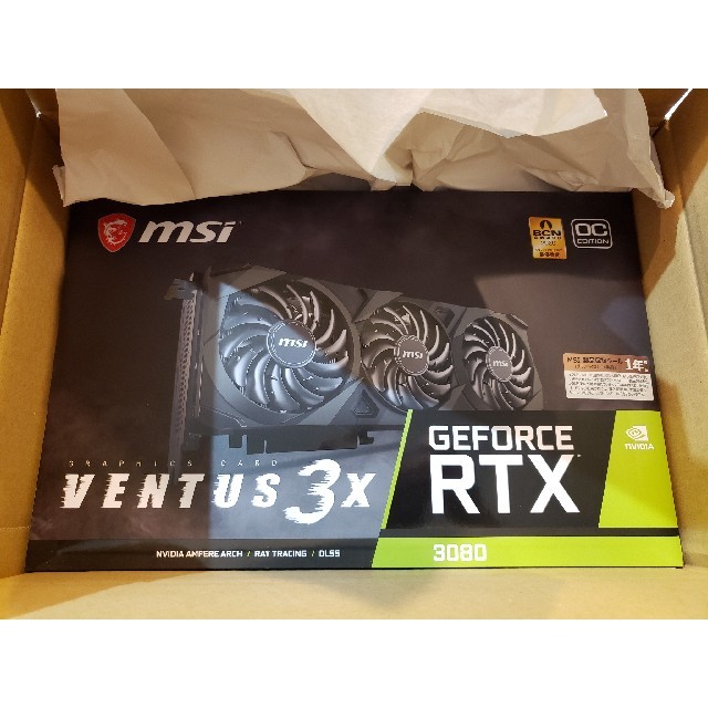 専門店では MSI GeForce RTX 3080 VENTUS 3X 10G OC PCパーツ