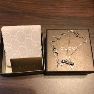 グッチ(Gucci)のグッチ　ネックレス　リボン(ネックレス)