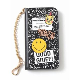 アパルトモンドゥーズィエムクラス(L'Appartement DEUXIEME CLASSE)のGOOD GRIEF! SMILE patched iphone cover(その他)