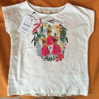 ザラキッズ(ZARA KIDS)のザラ♡フラTシャツ110＆バンダナセット(Tシャツ/カットソー)