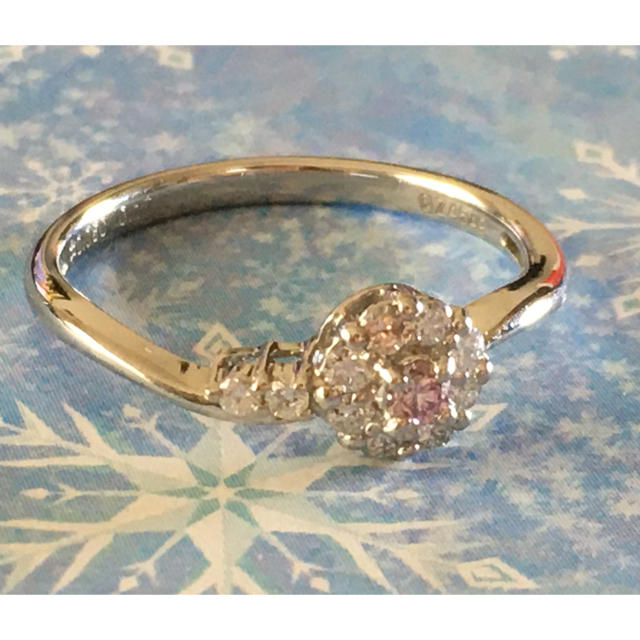 ピンクダイヤ　プラチナリング　12号 レディースのアクセサリー(リング(指輪))の商品写真