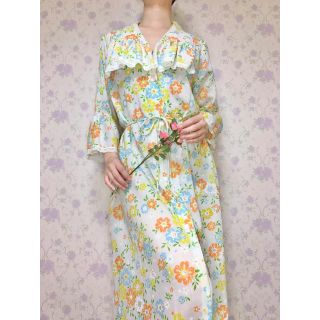 ガニーサックス(GUNNE SAX)の60年代　レトロワンピース💐(ロングワンピース/マキシワンピース)