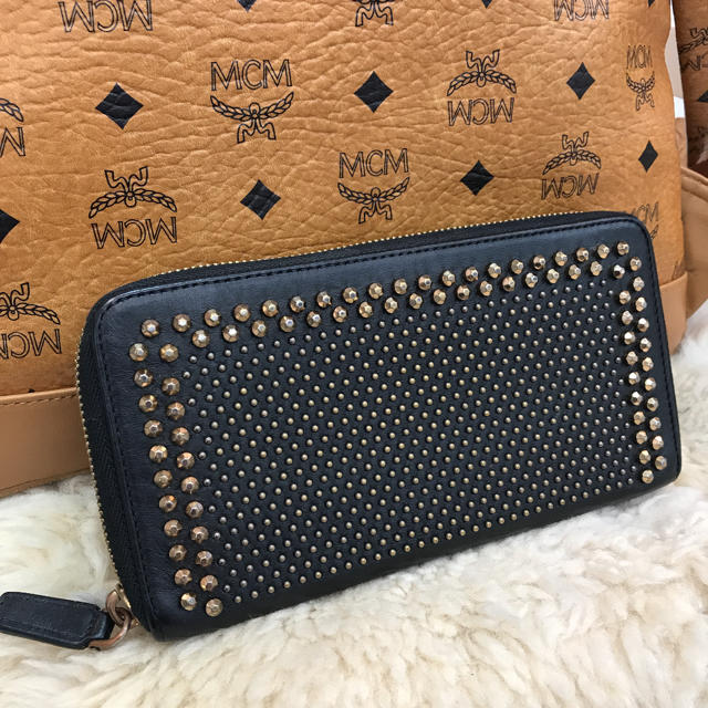 MCM 長財布 スタッズ