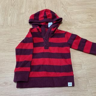 ベビーギャップ(babyGAP)の新品　ベビーギャップ　フード付きパーカー(Tシャツ/カットソー)