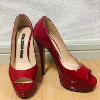 COMEX ハイヒールブラック裏側レッドエナメル最終値下げ‼️