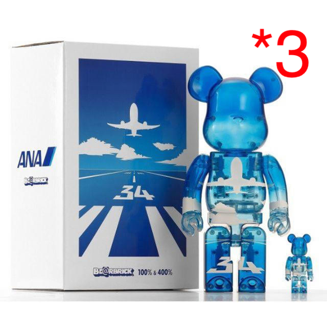 BE@RBRICK for ANA ANAブルースカイ 100% & 400%フィギュア