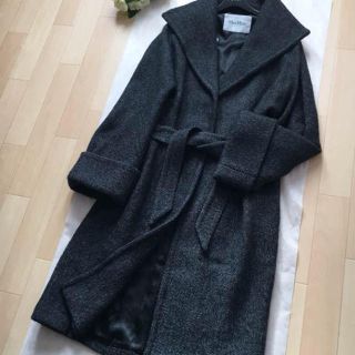 マックスマーラ(Max Mara)の白タグ☆Max Mara☆マックスマーラ ☆ツイードコート(ガウンコート)