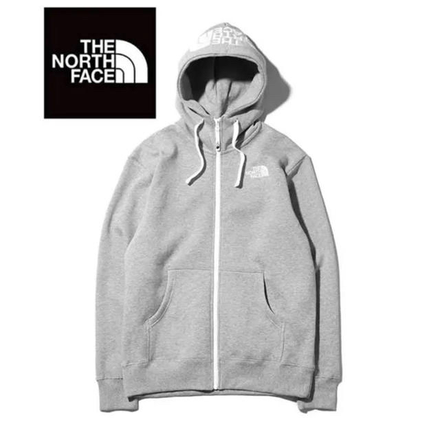 THE NORTH FACE(ザノースフェイス)のノースフェイス パーカー フルジップ 裏起毛 メンズ Mサイズ グレー メンズのトップス(パーカー)の商品写真