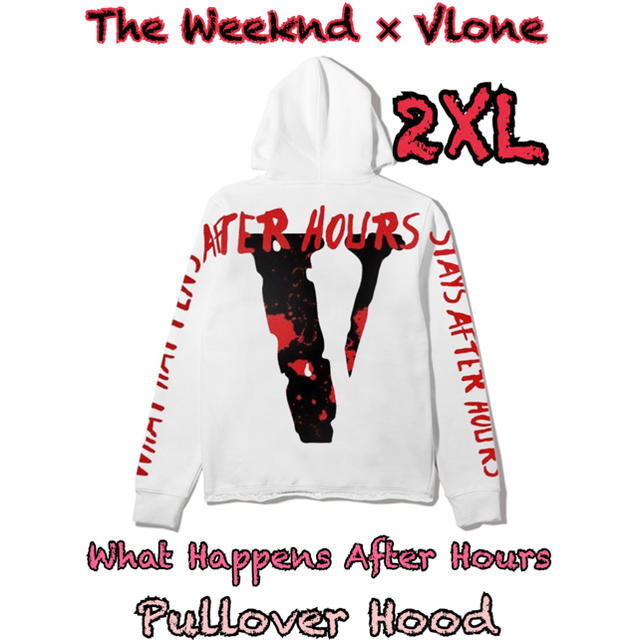 The Weeknd × Vlone Pullover Hood White ①メンズ