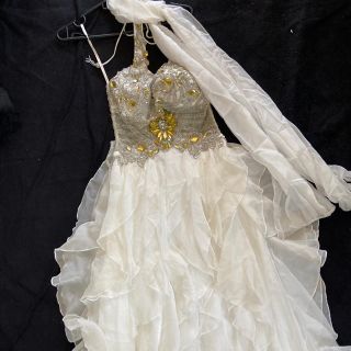 白のキャバ嬢dress👗✨✨(ロングドレス)