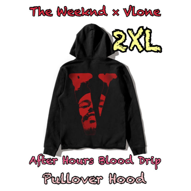 The Weeknd × Vlone Pullover Hood Black ②