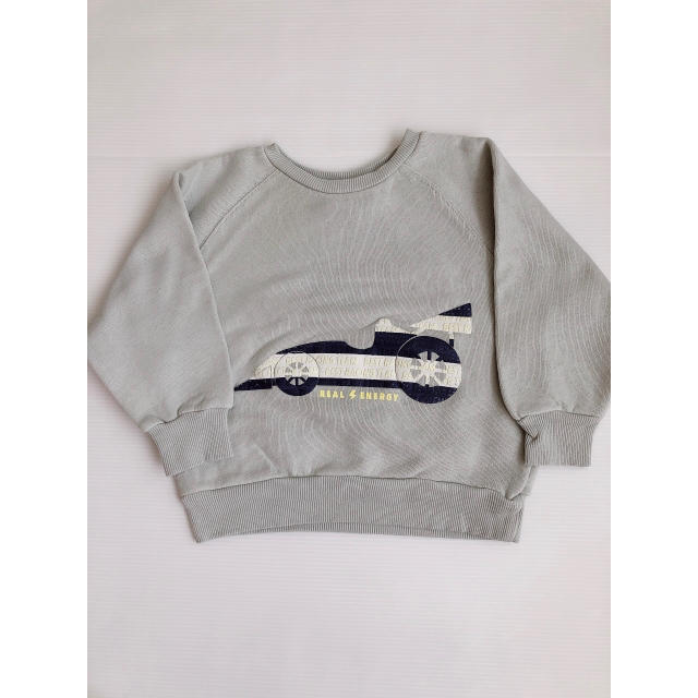 ZARA KIDS(ザラキッズ)の【未使用】ZARA kids トレーナー  車 くすみカラー キッズ/ベビー/マタニティのキッズ服男の子用(90cm~)(Tシャツ/カットソー)の商品写真