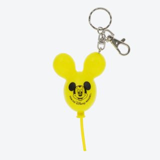 ディズニー(Disney)の【新品】ミッキー　バルーン　キーチェーン　キーホルダー　黄色(キャラクターグッズ)