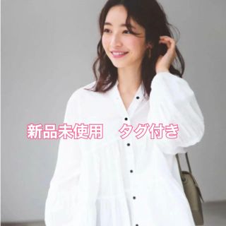 ザラ(ZARA)の【Y様専用】basement online ティアードブラウス　ホワイト♡(シャツ/ブラウス(長袖/七分))