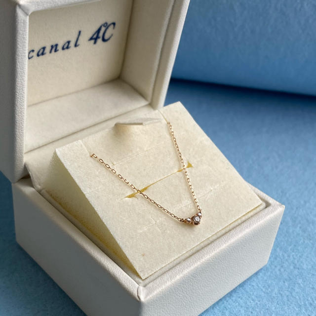 canal４℃(カナルヨンドシー)のcanal4℃ /カナルヨンドシー  K10ダイヤモンドネックレス レディースのアクセサリー(ネックレス)の商品写真