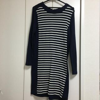 プチバトー(PETIT BATEAU)のプチバトー　レディース　ボーダーワンピース　サイズXS(ひざ丈ワンピース)